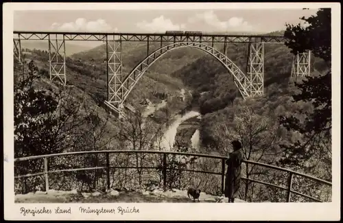 Ansichtskarte Remscheid Müngstener Brücke Höchste Eisenbahn Brücke 1950