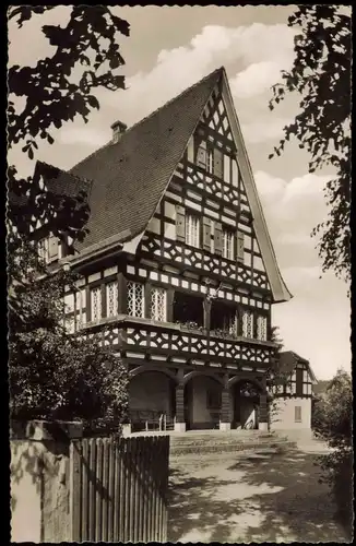 Ansichtskarte Gaildorf Forsthaus Ortsansicht 1956