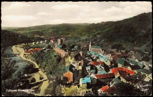 Ansichtskarte Heimbach (Eifel) Panorama Gesamtansicht Totalansicht 1960