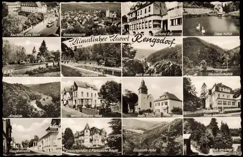 Ansichtskarte Rengsdorf Mehrbildkarte mit 16 Fotos von Ortsansichten 1960