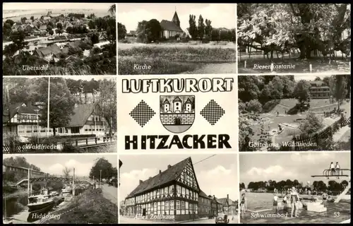 Hitzacker (Elbe)  Ansichten u.a. Kirche,  Waldfrieden, Zollhaus uvm. 1973