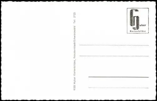 Ansichtskarte Freudenstadt Mehrbildkarte, Schwarzwald, 7 Foto-Ansichten 1960