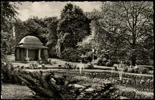 Ansichtskarte Bad Nenndorf Stadtteilansicht, Partie im Sonnengarten 1960