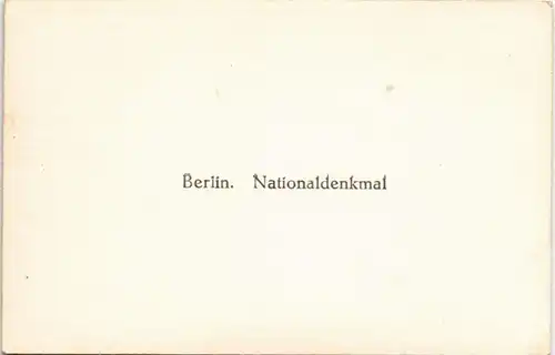 Sammelkarte Mitte-Berlin Strassen Partie am Nationaldenkmal 1940