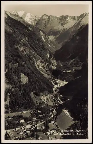 Ansichtskarte Böckstein Blick auf die Stadt 1932