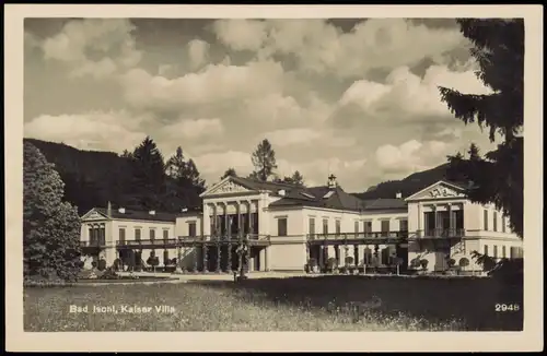 Ansichtskarte Bad Ischl Partie an der Villa 1932