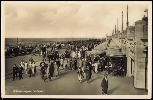 Postkaart Scheveningen-Den Haag Den Haag Boulevard am Strand 1934