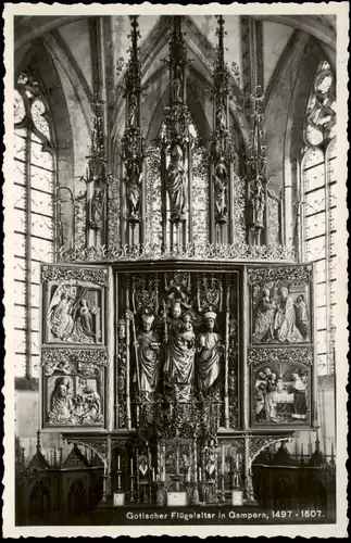 Ansichtskarte Gampern Gotischer Flügelaltar in Gampern, 1497-1507. 1940