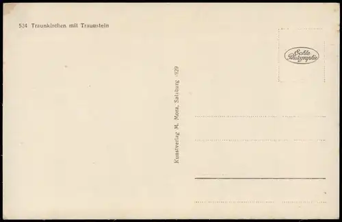 Ansichtskarte Traunkirchen Stadt mit Traunstein 1927