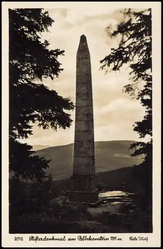 Langhaid-Neuofen Dlouhý Bor Nová Pec Plöckensteinsee, Stifterdenkmal 1930