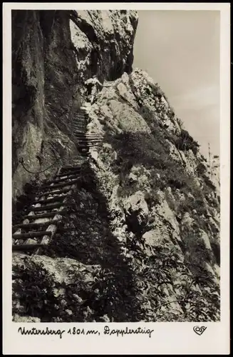 Ansichtskarte Berchtesgaden Untersberg, Dopplersteig 1934