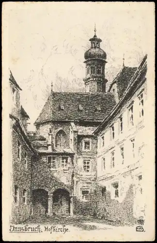 Ansichtskarte Innsbruck Hofkirche - Künstlerkarte 1928