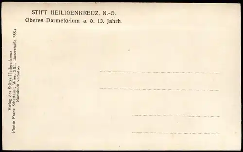 Ansichtskarte Heiligenkreuz (Niederösterreich) Stiftskirche - Kreuzgang 1927