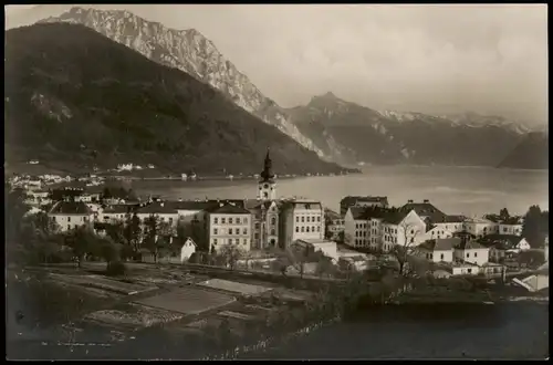 Ansichtskarte Gmunden Blick auf die Stadt 1928