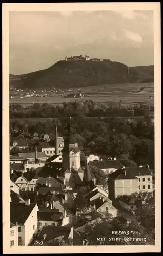 Ansichtskarte Furth bei Göttweig Blick über die Stadt zum Stift 1939