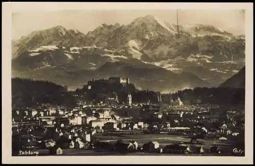 Maria Plain Die Stadt gesehen vom Wallfahrtsort Maria Plain mit Hohem göll 1940