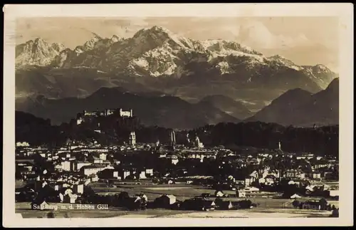 Ansichtskarte Salzburg vom Göll 1931