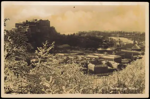 Ansichtskarte Salzburg Stadt im Winter 1942