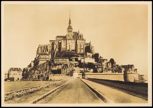 CPA Le Mont-Saint-Michel Le Mont-Saint-Michel, Fotokarte 1932