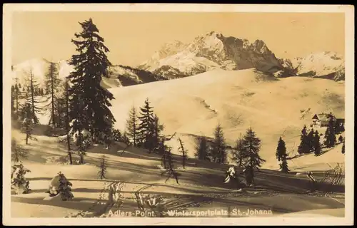 St. Johann im Pongau Sankt Johann im Pongau Adlers-Point, Skipiste - Winter 1934