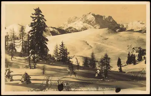 St. Johann im Pongau Sankt Johann im Pongau Adlers-Point, Skipiste - Winter 1934