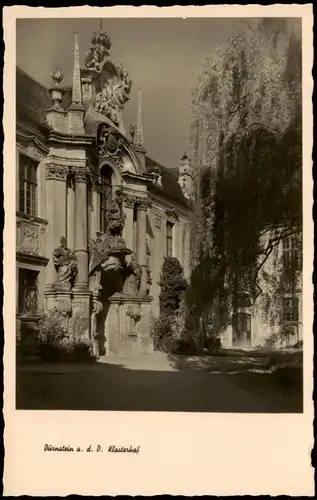 Ansichtskarte Dürnstein Klosterhof 1931