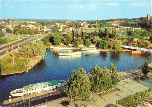 Templin Hafenbecken  MS Seebad Templin MS Potsdam MS Nedlitz und MS Caputh 1982