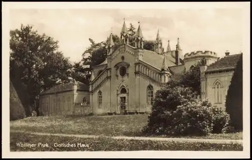 Wörlitz-Oranienbaum-Wörlitz Wörlitzer Park Gotisches Haus 1954