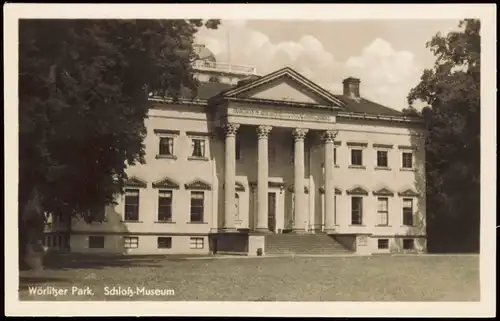 Wörlitz-Oranienbaum-Wörlitz Wörlitzer Park Schloß-Museum 1954