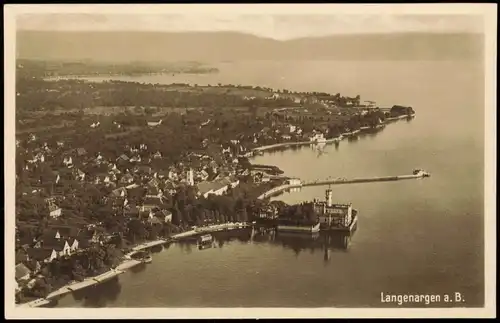 Ansichtskarte Langenargen am Bodensee Luftbild 1962