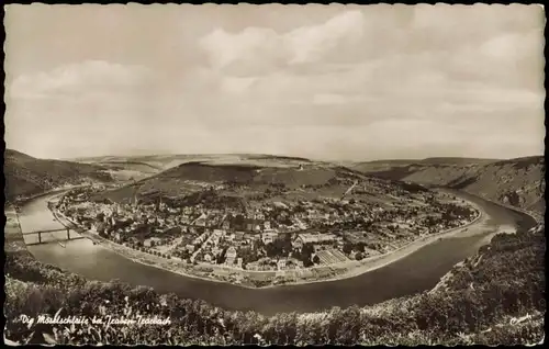 Ansichtskarte Traben-Trarbach Die Moselschleife bei TRABEN-TRARBACH 1955