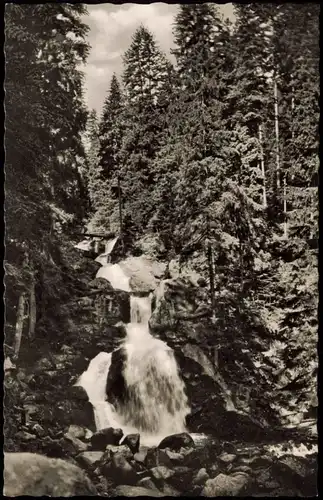 Triberg im Schwarzwald Kaskaden-Wasserfall (Waterfall, River Falls) 1957