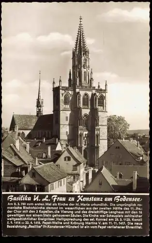Ansichtskarte Konstanz Basilika U. L. Frau zu Konstanz am Bodensee 1960