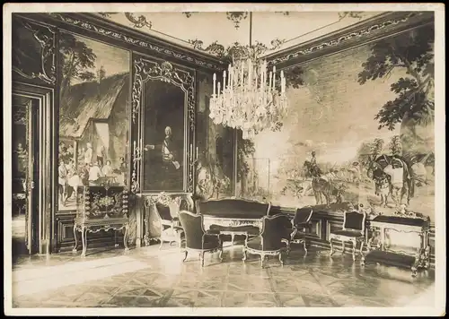 Ansichtskarte Hietzing-Wien Schloss Schönbrunn Napoleonzimmer 1928