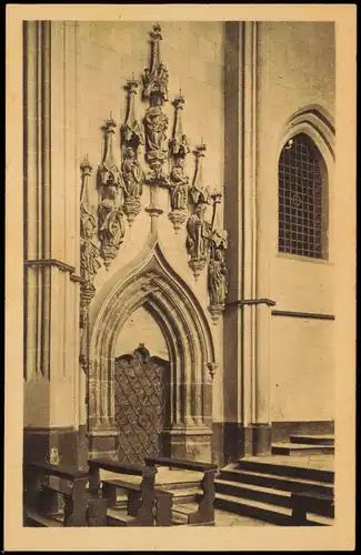 Ansichtskarte Mondsee Portal der Satkristei. Ende des XV. 1926