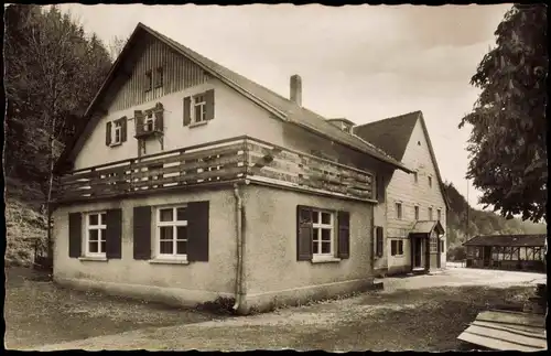 Ansichtskarte Friesenhofen Allgäu Schullandheim Hitzelinde im Umland 1956