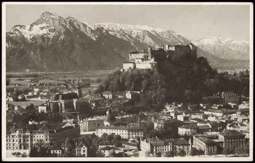 Ansichtskarte Salzburg Blick auf die Stadt 1938
