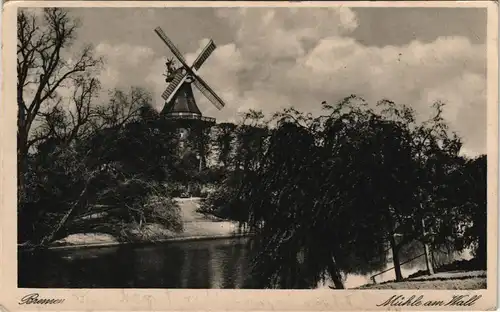 Ansichtskarte Bremen Mühle am Wall 1940