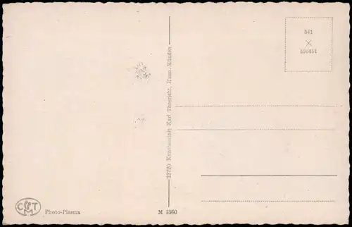 Hann. Münden Hannoversch Münden Panorama-Ansicht mit Weserlied Lied-Text 1950