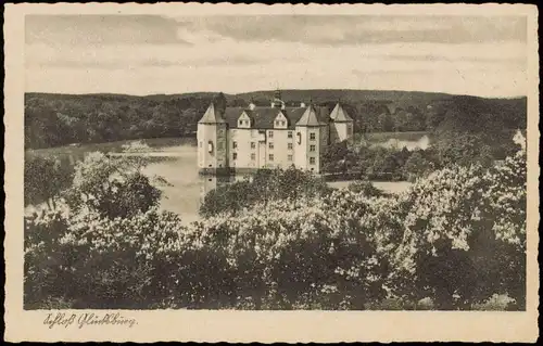 Glücksburg (Ostsee) Lyksborg Schloss Glücksburg Gesamtansicht 1950