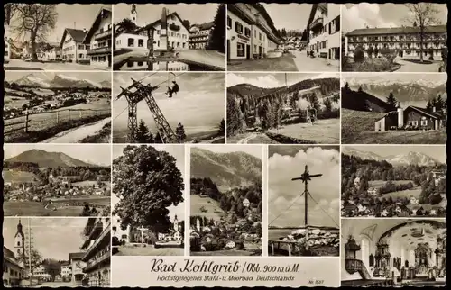 Ansichtskarte Bad Kohlgrub Mehrbildkarte mit Orts- und Umland-Ansichten 1965