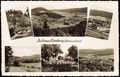 Schmallenberg Mehrbild-AK mit Orts- u. Umlandansichten Hochsauerland 1960
