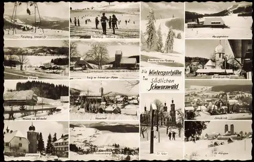 .Baden-Württemberg Schwarzwald (Mittelgebirge)  Wintersportplätzen 1960
