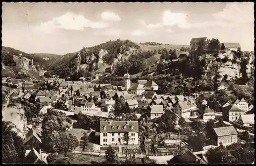 Pottenstein Panorama-Ansicht Gesamtansicht, Fränkische Schweiz 1965