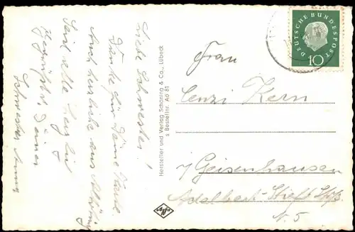 Ansichtskarte Altötting Partie a.d. Gnadenkapelle 1960