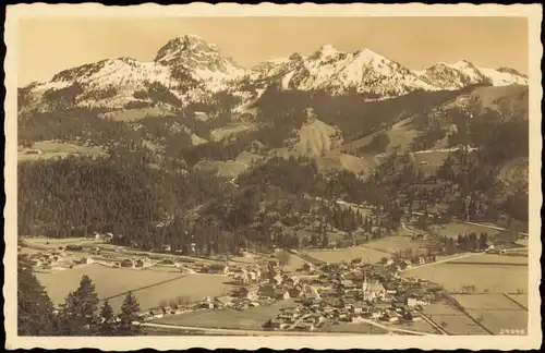 Ansichtskarte Bayrischzell Panorama-Ansicht mit Blick z. Wendelstein 1950