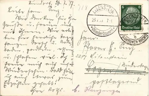 Niendorf-Timmendorfer Strand Blick zum Brodtener Ufer - Strandkörbe 1937