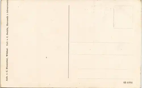 Ansichtskarte Bad Herrenalb Herrenalb 1915