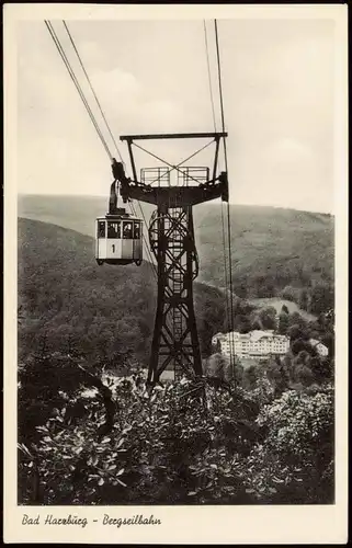 Ansichtskarte Bad Harzburg Bergseilbahn Tal-Blick Harz 1950