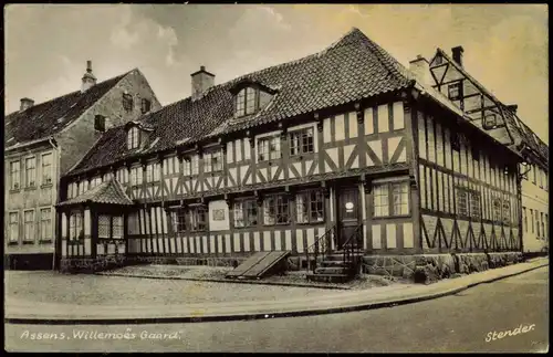 Postcard .Dänemark - Assens, Willemoes Gaard 1960